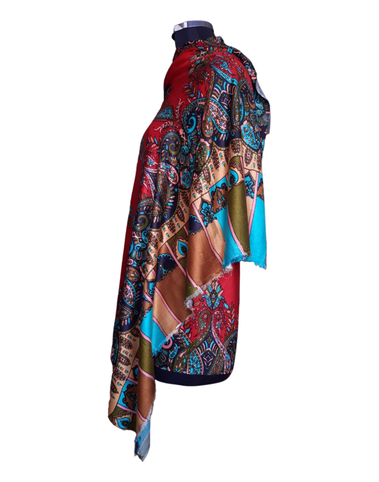 Women Stole Ambi Design red